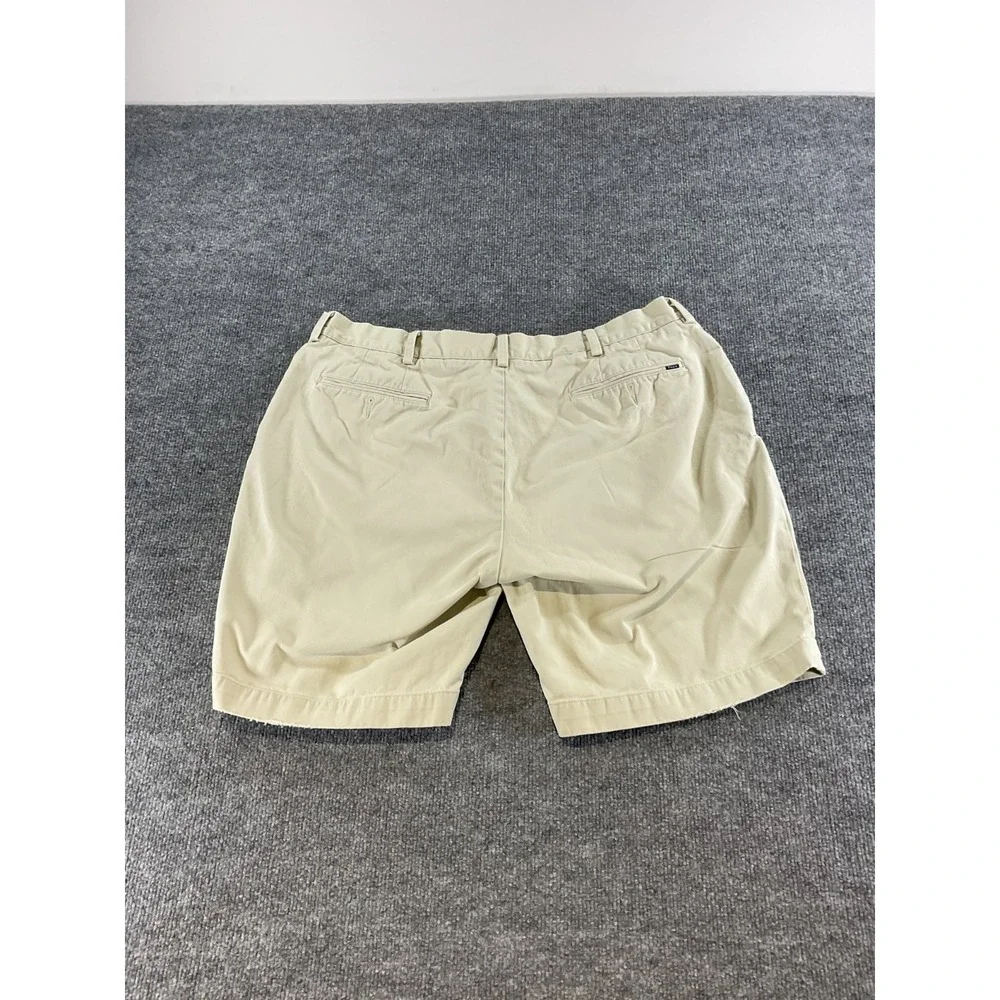 Polo Ralph Lauren Shorts Mens Size 40 Khaki Classic Fit Chino Casual Cotton Flat
